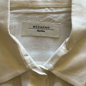 MaxMara Weekend Cream Women's Button Down Shirt